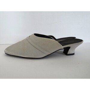 Victorias Secret Silver Slip-On Mules Size L